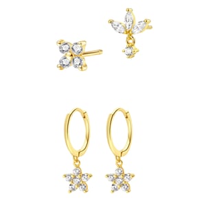 Blossom Earrings Set Sterling Silver