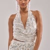 AKIRA Shine Bright Sequin Blouse | Size Medium