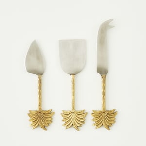 Palm Gold Cheese Knife Set (3-Piece)