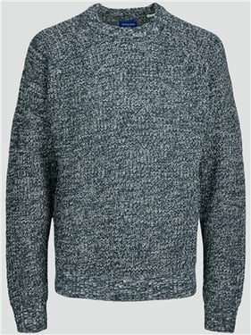Jack & Jones Knit Crew Neck Jumper - Blue / Total Eclispe - XL