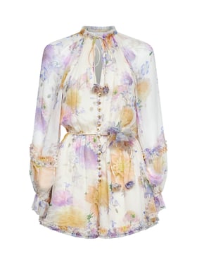 ZIMMERMANN | Cream Dahlia-print viscose Luna playsuit | Women | 3