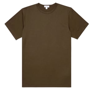 Sunspel Classic Crew T-Shirt Dark Moss