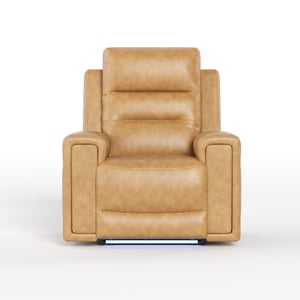 COLAMY AURA Power Recliner with Ambient Lighting - Light Brown