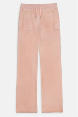 PALE PINK CLASSIC VELOUR DEL RAY POCKETED BOTTOMS - XXXL / Pink
