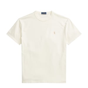 Polo Ralph Lauren Classic Fit Jersey Crewneck T-Shirt Clubhouse Cream