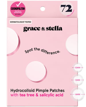 hydrocolloid pimple patches - 72 Pack / Multisize (Round)
