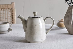 nkuku Malia Teapot | Tableware | One Size | Cream