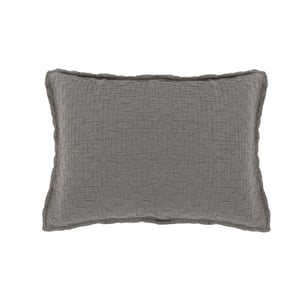 Ojai Cotton King Sham   Pebble