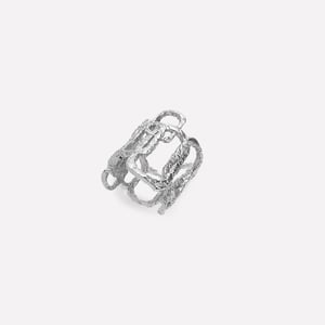 Roman Arc Silver Ring - 7.5