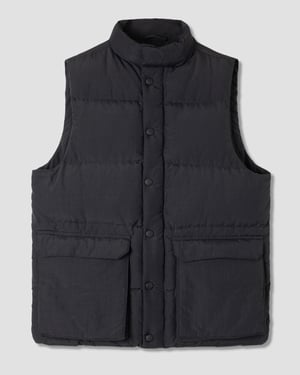 Down Vest (Black) - XXL