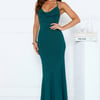 Higher Standards Halter Maxi Dress Teal