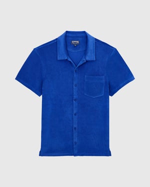 Vilebrequin - Terry Bowling Shirt Solid - Shirt - Charli - Blue - Size XXXL