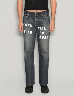 Love Will Tear Us Apart' Jeans in Indigo