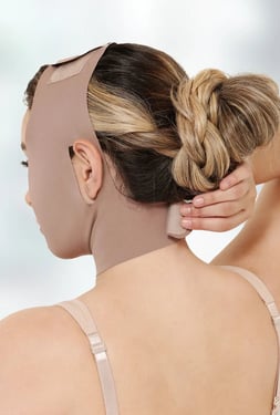 Face Toning Belt & Anti Snoring Chin Strap - Cocoa / L/XL