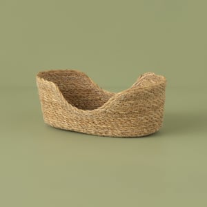 Berry Woven Natural Fiber Decorative Basket - 10.5"x6.25"