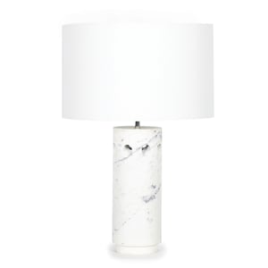 Odin White Marble Table Lamp