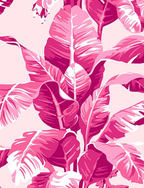 Electric Palm' Wallpaper by Nathan Turner - Pink - Traditional / 27 in. x 27 ft.