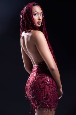 AKIRA Mood For The Night Sequin Mini Dress | Size 1X