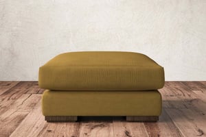 nkuku Guddu Dining Footstool | Make To Order | Medium | Recycled Cotton Ochre