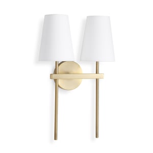 Brass Harmony Double Sconce