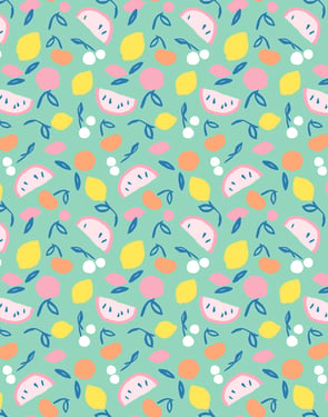Island Fruits' Wallpaper by Tea Collection - Caribbean - Traditional / 27 in. x 27 ft.