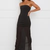 Chloe Sheer Maxi Dress Black