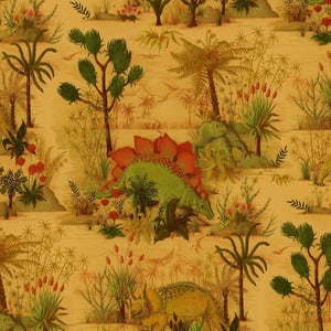 DINOSAURIA Wallpaper - Turmeric