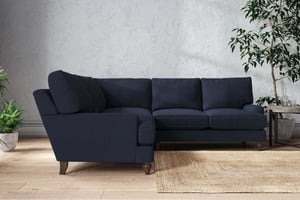 nkuku Marri Large Corner Sofa | Make To Order | Brera Linen Indigo | No Colour