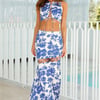 High Mountains Satin Set Blue