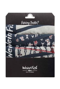 Weird Fish Ashridge Boxer Shorts 3 Pack Grey Marl Size 2XL