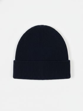 Ribbed Chunky Beanie - One Size / navy blazer / AK153-1574/0000