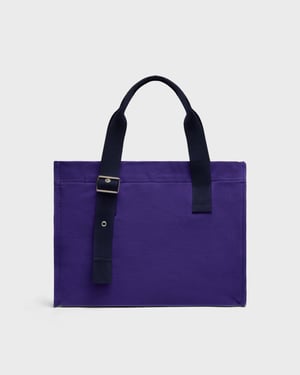 Vilebrequin - Small Cotton Beach Bag Solid - Beach Bag - Bagmu - Purple - Size OSFA