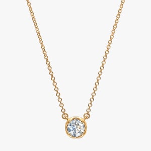 Solitaire Diamond Necklace - 0.30 CT