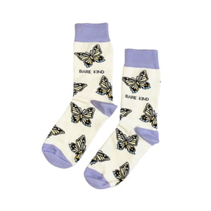 Save the Butterflies Bamboo Socks | UK Adult 4-7