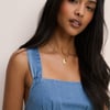 Blue Denim Tie-Back Pedro Mini Dress