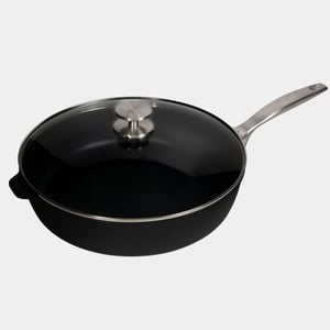 CXD DOU Ceramic Nonstick Saute Pan with Glass Lid - 5.8 qt