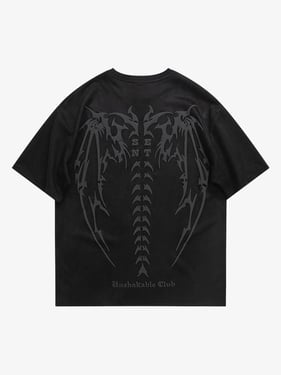 Thesupermade Skeleton Vintage T-shirt - 1642 - Black / XL