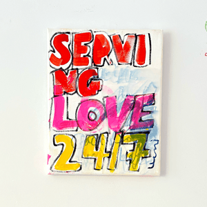 Love Served Here Original Painting by Kerri Rosenthal