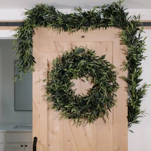 9' Artificial Olive Leaf Garland