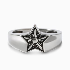 Jeulia "Royal Star" Sterling Silver Ring