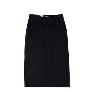Carhartt WIP Womens Double Knee Skirt Black Stone Washed