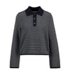 Barbour Womens Inez Striped Collared Jumper Dark Navy Stripe