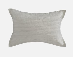 QE Home Montego Pillow Sham, Geometric, Green, King