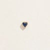 Bezel Heart Stud