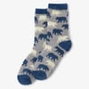 Allover Bears Fuzzy Socks