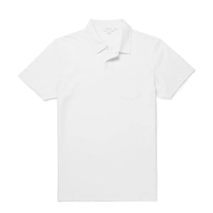 Sunspel Riviera S/S Polo Shirt White