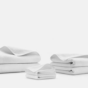 Signature Bath Towel Set One size PROSSIONI® White Boutique Hotel Terry , Luxury Organic Towels and Towel Sets , PROSSIONI