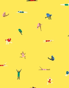 Olympians' Wallpaper by Tea Collection - Daffodil - Traditional / 27 in. x 27 ft.