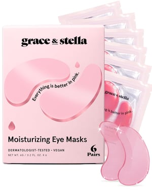Moisturizing Pink eye masks - 6 Pairs