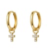 Hope Hoop Earrings 14K Gold